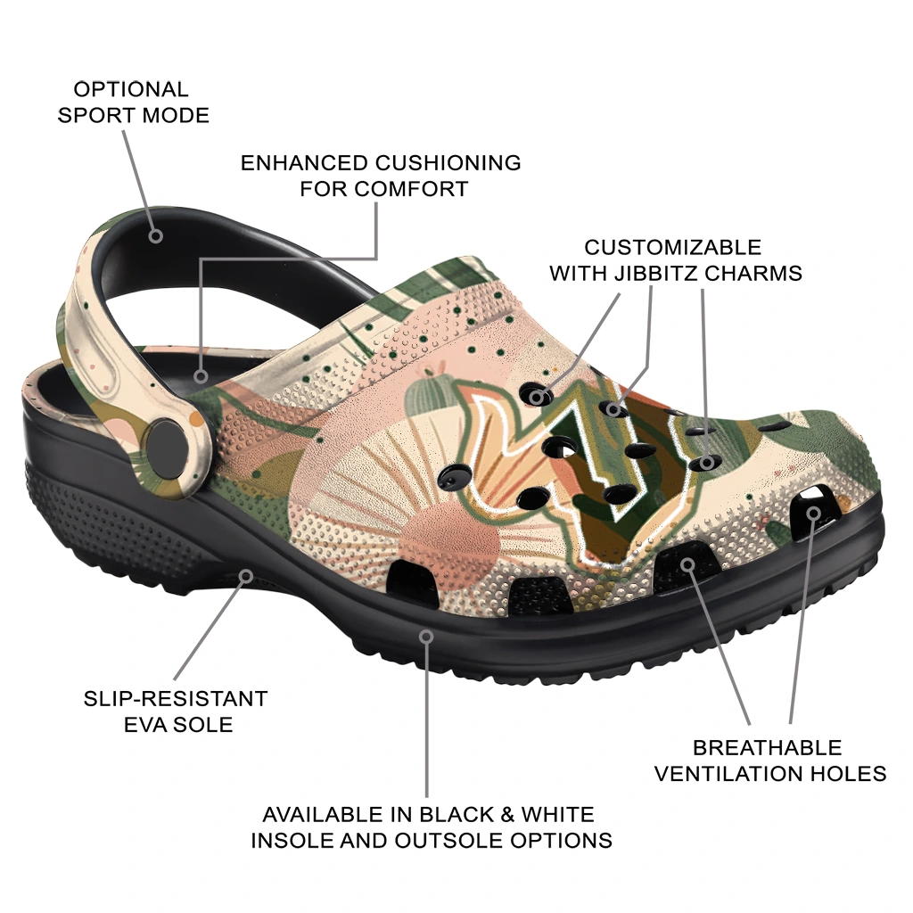 customized south florida bulls desert cactus pattern clogs new arrival customized south florida bulls desert cactus pattern clogs new arrival