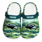 customized southern miss golden eagles hills illustration clogs best selling