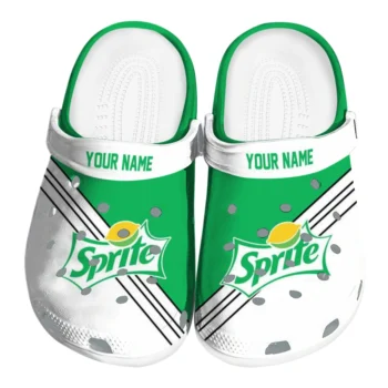 customized sprite badge green white clogs best selling hey clogs