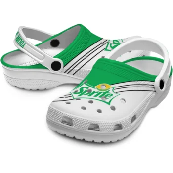 customized sprite badge green white clogs high quality hey clogs