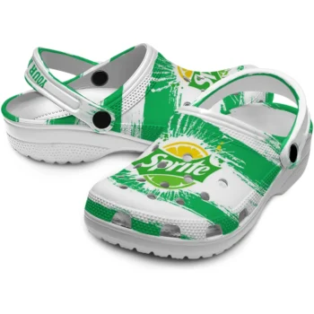 customized sprite green and white green white clogs high quality hey clogs