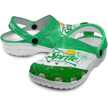 customized sprite label green white clogs high quality hey clogs