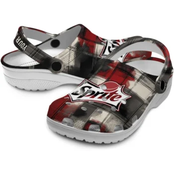 customized sprite plaid red black clogs high quality hey clogs