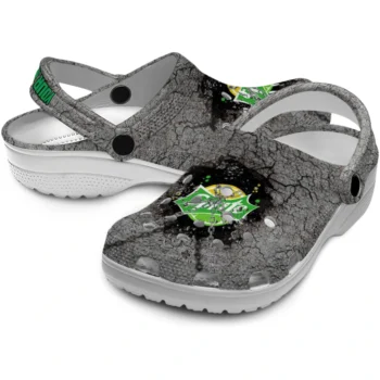 customized sprite shattered pattern gray green clogs high quality hey clogs
