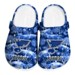 customized st louis blues snowy hills clogs best selling