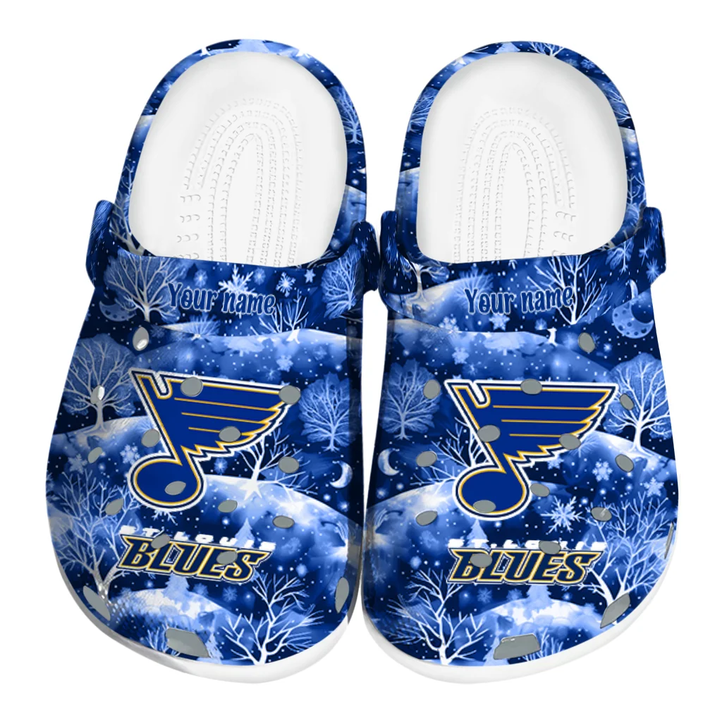 customized st louis blues snowy hills clogs best selling customized st louis blues snowy hills clogs best selling