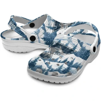 customized st louis blues snowy mountains clogs high quality