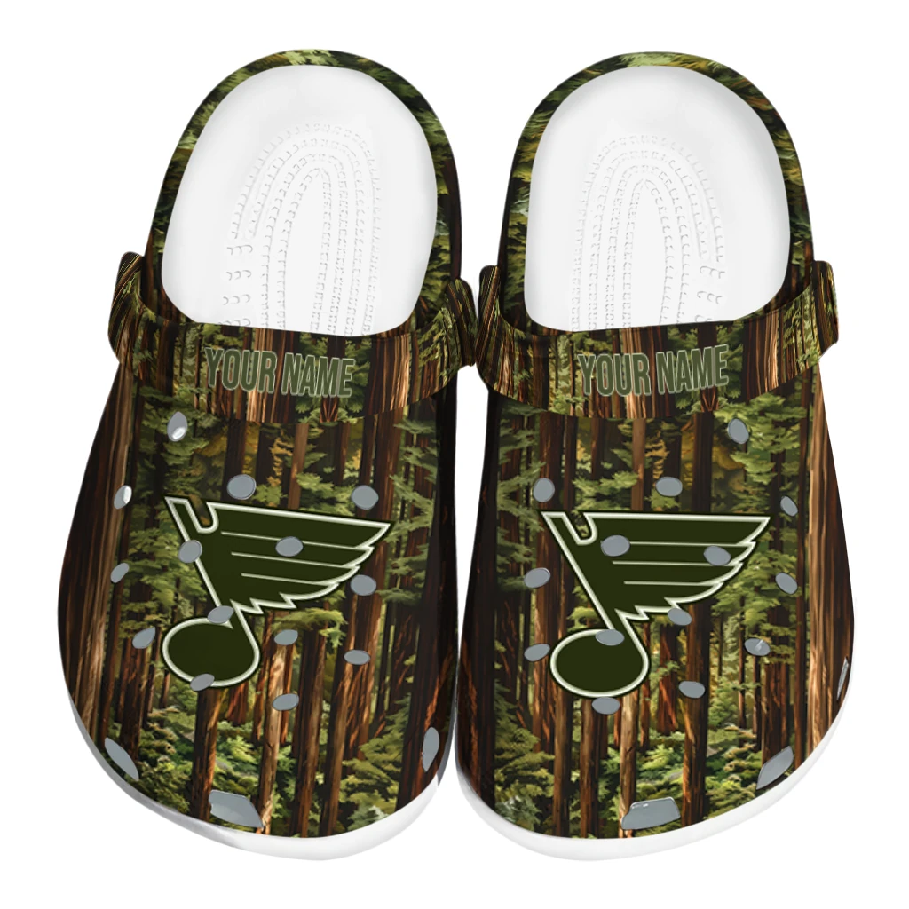 customized st louis blues woods forest designs clogs best selling customized st louis blues woods forest designs clogs best selling