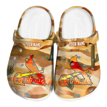 customized st louis cardinals desert layers clogs best selling