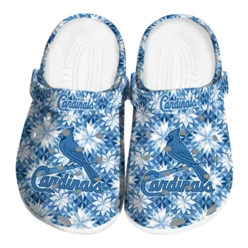 customized st louis cardinals snowflake mosaic clogs best selling