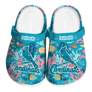 customized st louis cardinals tropical fish ocean clogs best selling