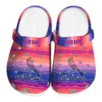customized st louis cardinals wavy stripes clogs best selling