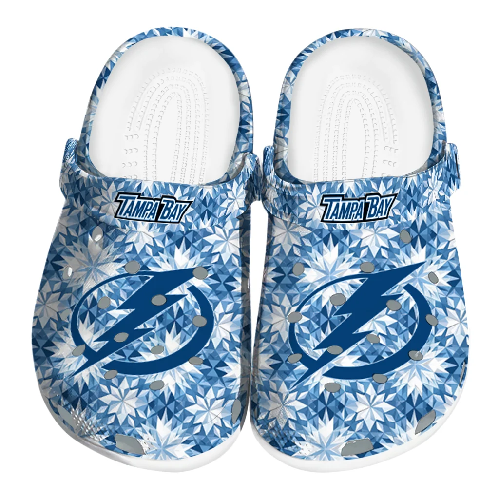 customized tampa bay lightning snowflake mosaic clogs best selling customized tampa bay lightning snowflake mosaic clogs best selling