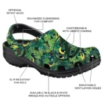 customized tampa bay lightning tropical leaves clogs best selling