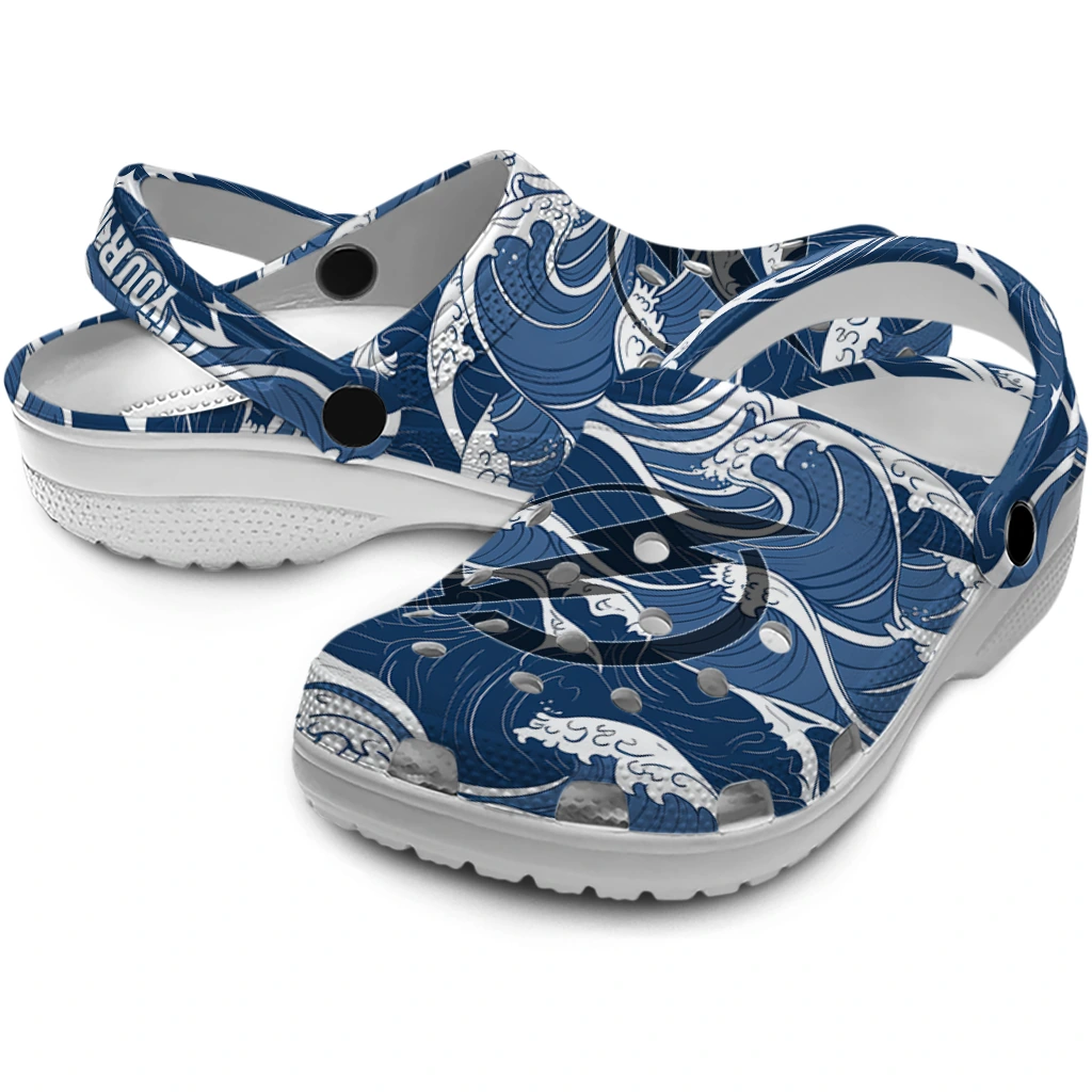 customized tampa bay lightning wave flow clogs high quality customized tampa bay lightning wave flow clogs high quality