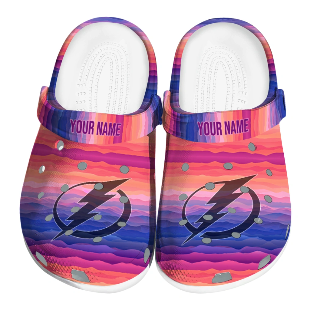 customized tampa bay lightning wavy stripes clogs best selling customized tampa bay lightning wavy stripes clogs best selling