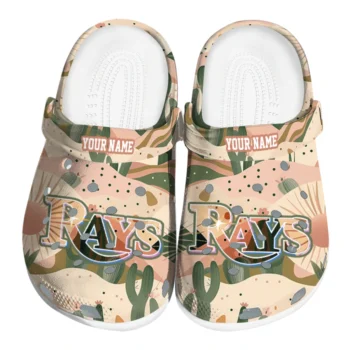 customized tampa bay rays desert cactus pattern clogs best selling