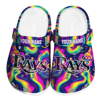 customized tampa bay rays swirling mushrooms clogs best selling