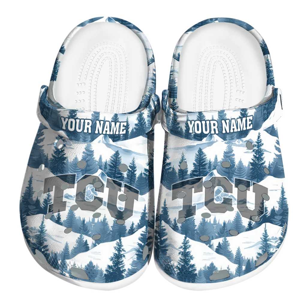 customized tcu horned frogs snowy mountains clogs best selling customized tcu horned frogs snowy mountains clogs best selling