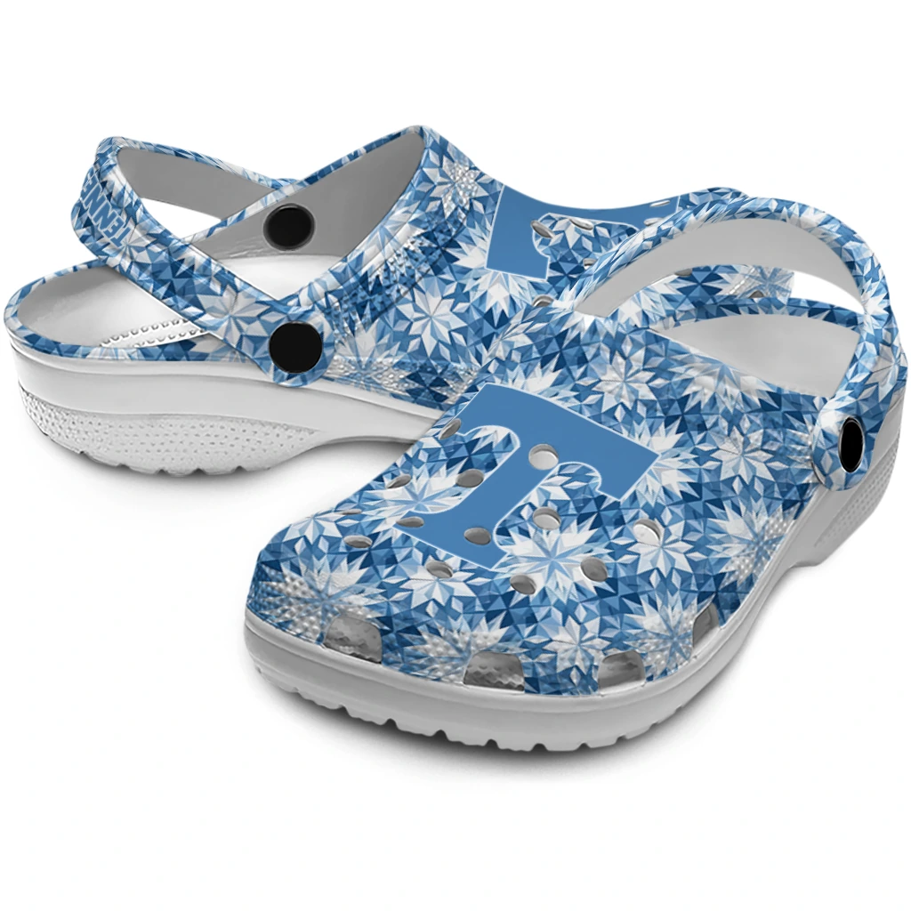 customized tennessee volunteers snowflake mosaic clogs high quality customized tennessee volunteers snowflake mosaic clogs high quality