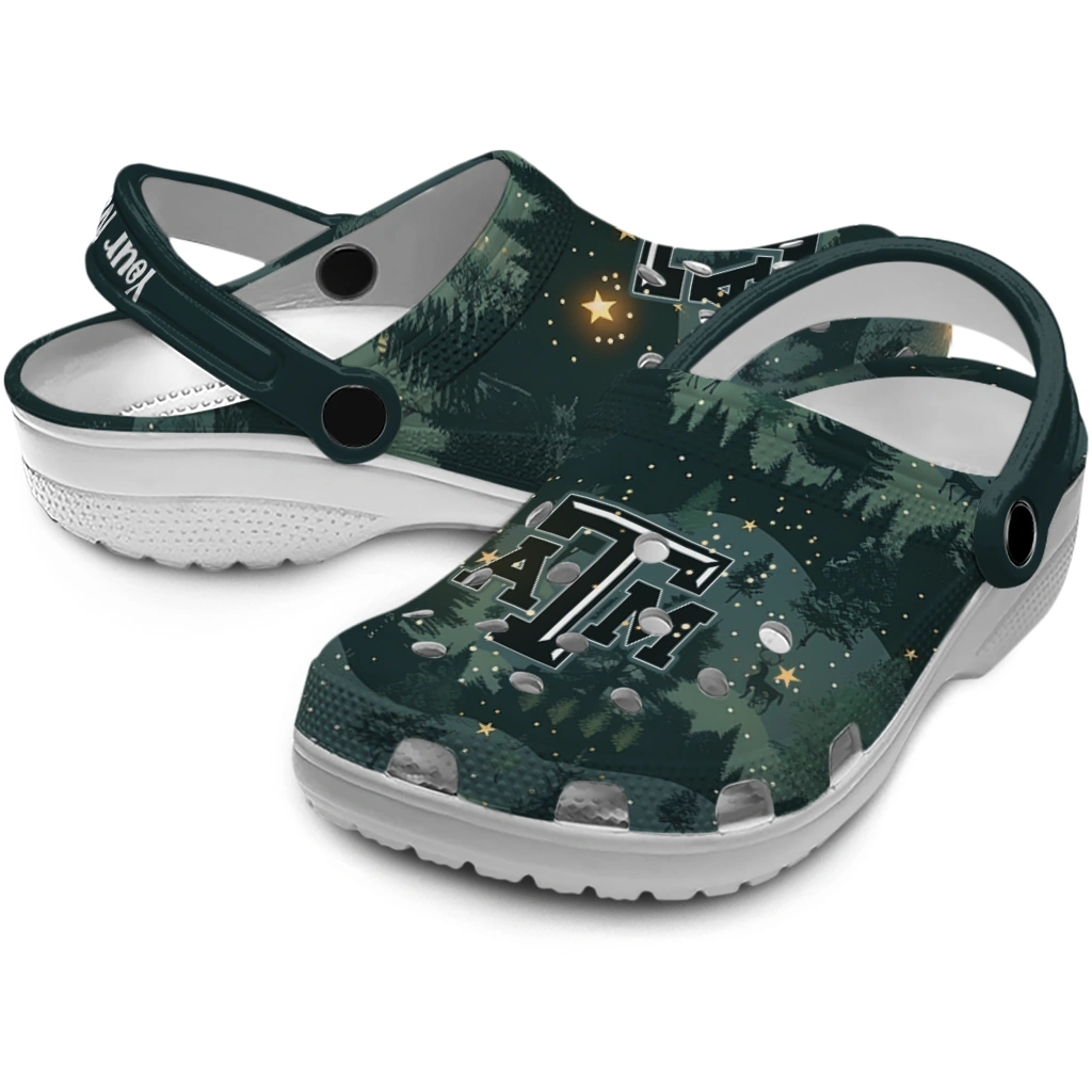 customized texas am aggies deer nightscape clogs high quality customized texas am aggies deer nightscape clogs high quality