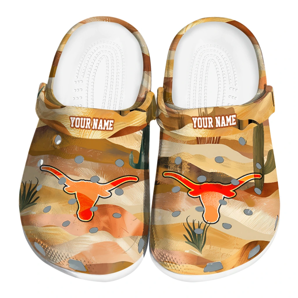 customized texas longhorns desert layers clogs best selling customized texas longhorns desert layers clogs best selling