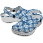 customized texas longhorns snowflake mosaic clogs best selling