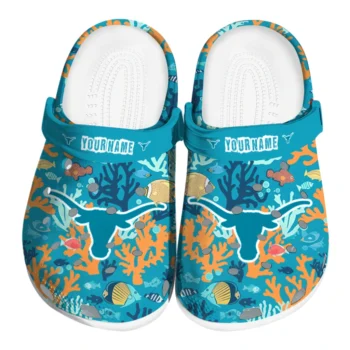 customized texas longhorns tropical fish ocean clogs best selling