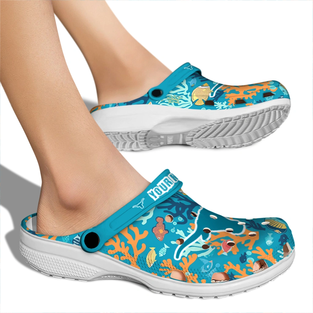 customized texas longhorns tropical fish ocean clogs fashion forward customized texas longhorns tropical fish ocean clogs fashion forward