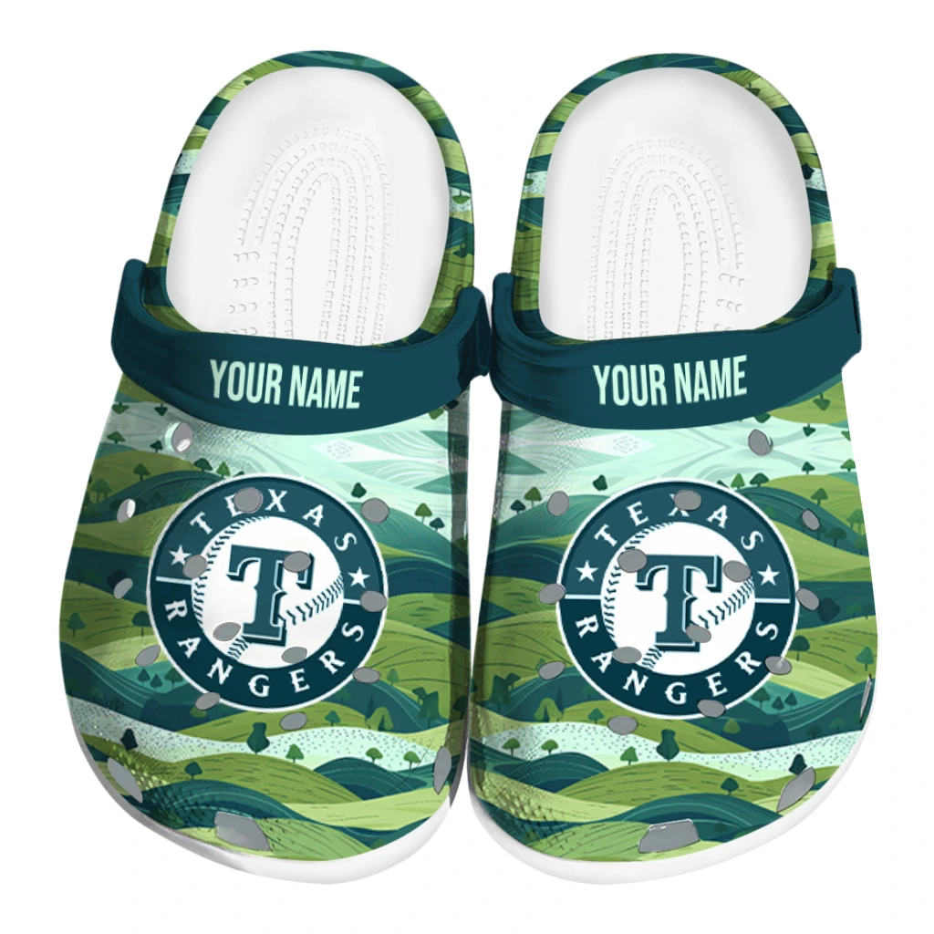 customized texas rangers hills illustration clogs best selling customized texas rangers hills illustration clogs best selling