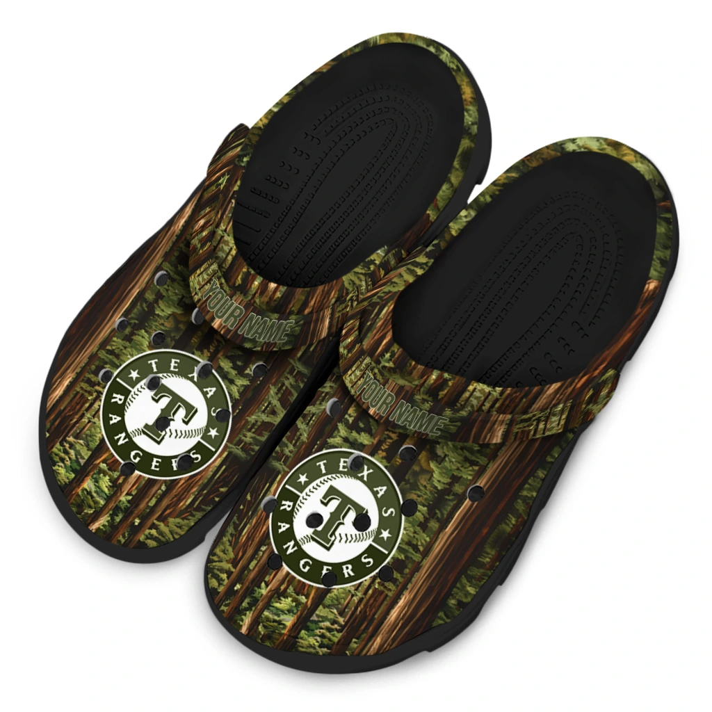customized texas rangers woods forest designs clogs latest model customized texas rangers woods forest designs clogs latest model