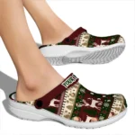 customized texas state bobcats christmas motif clogs best selling