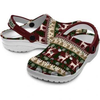 customized texas state bobcats christmas motif clogs high quality