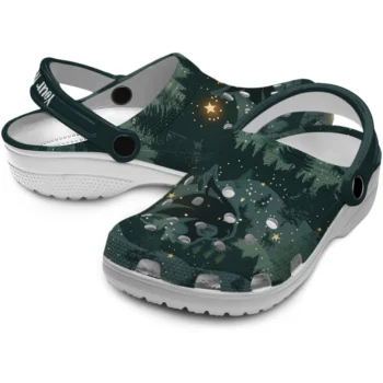 customized texas state bobcats deer nightscape clogs high quality