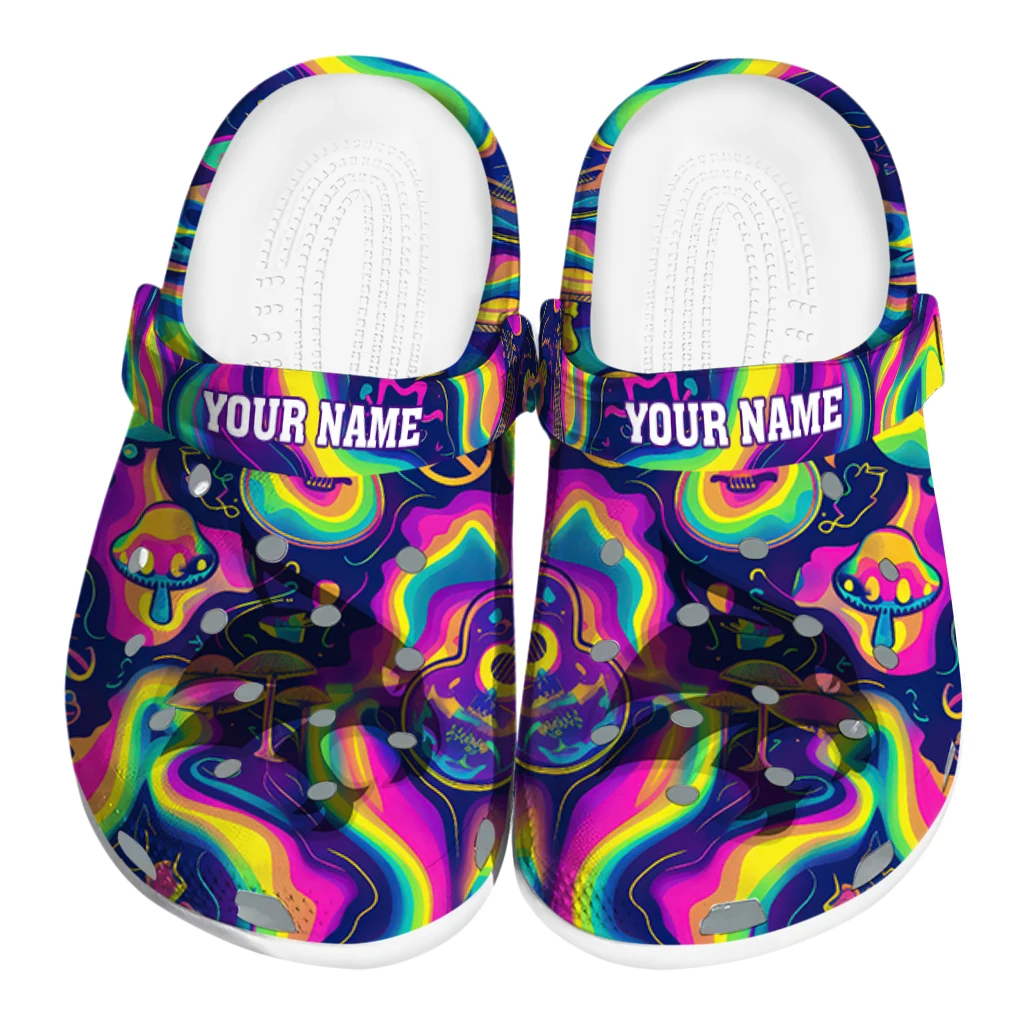 customized texas state bobcats swirling mushrooms clogs best selling customized texas state bobcats swirling mushrooms clogs best selling