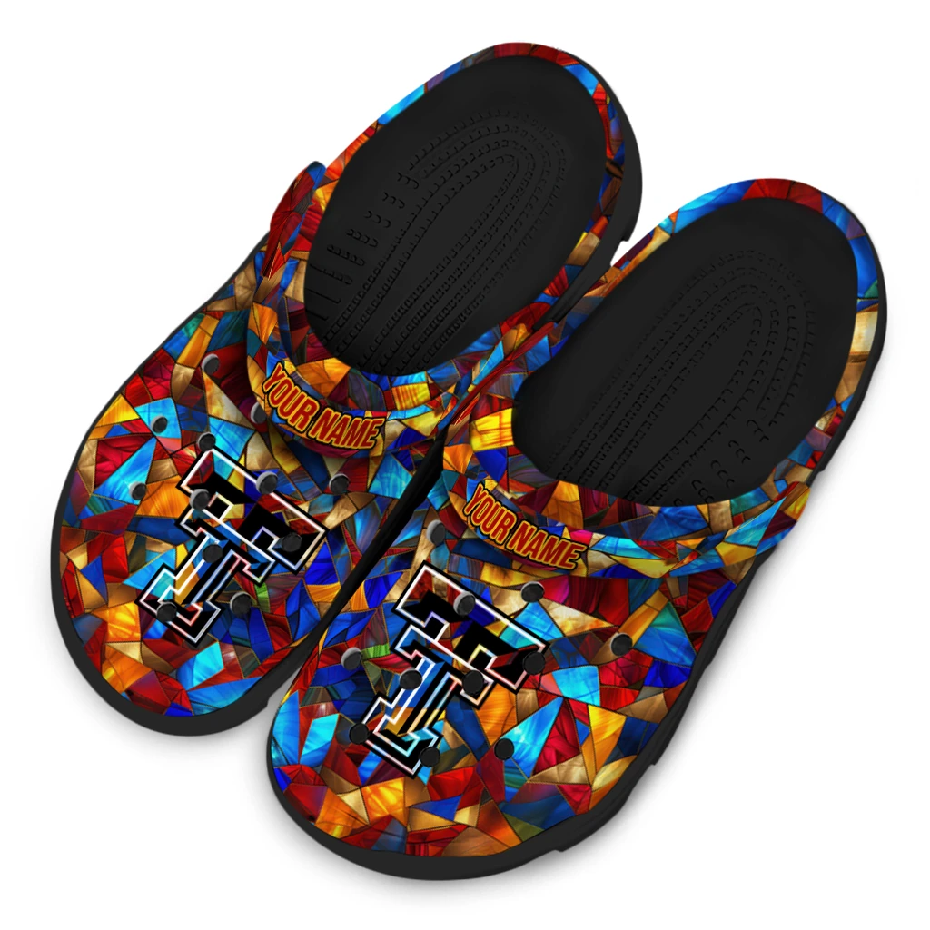 customized texas tech red raiders prism pieces clogs latest model customized texas tech red raiders prism pieces clogs latest model
