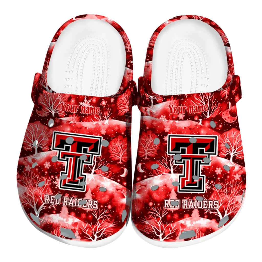 customized texas tech red raiders snowy hills clogs best selling customized texas tech red raiders snowy hills clogs best selling