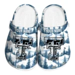 customized texas tech red raiders snowy mountains clogs best selling