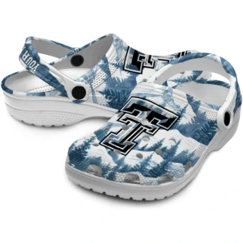 customized texas tech red raiders snowy mountains clogs high quality