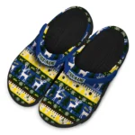 customized toledo rockets christmas motif clogs best selling