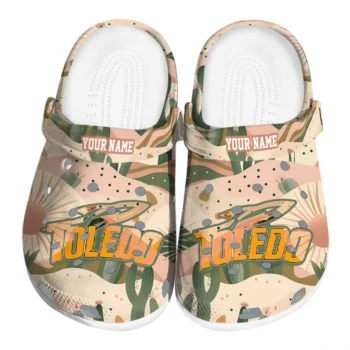 customized toledo rockets desert cactus pattern clogs best selling