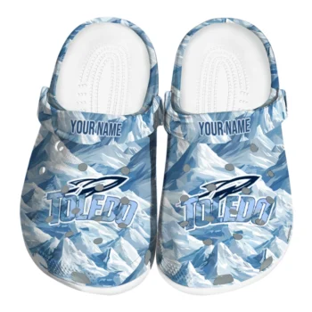 customized toledo rockets mountain artwork clogs best selling