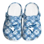 customized toronto blue jays snowflake mosaic clogs best selling
