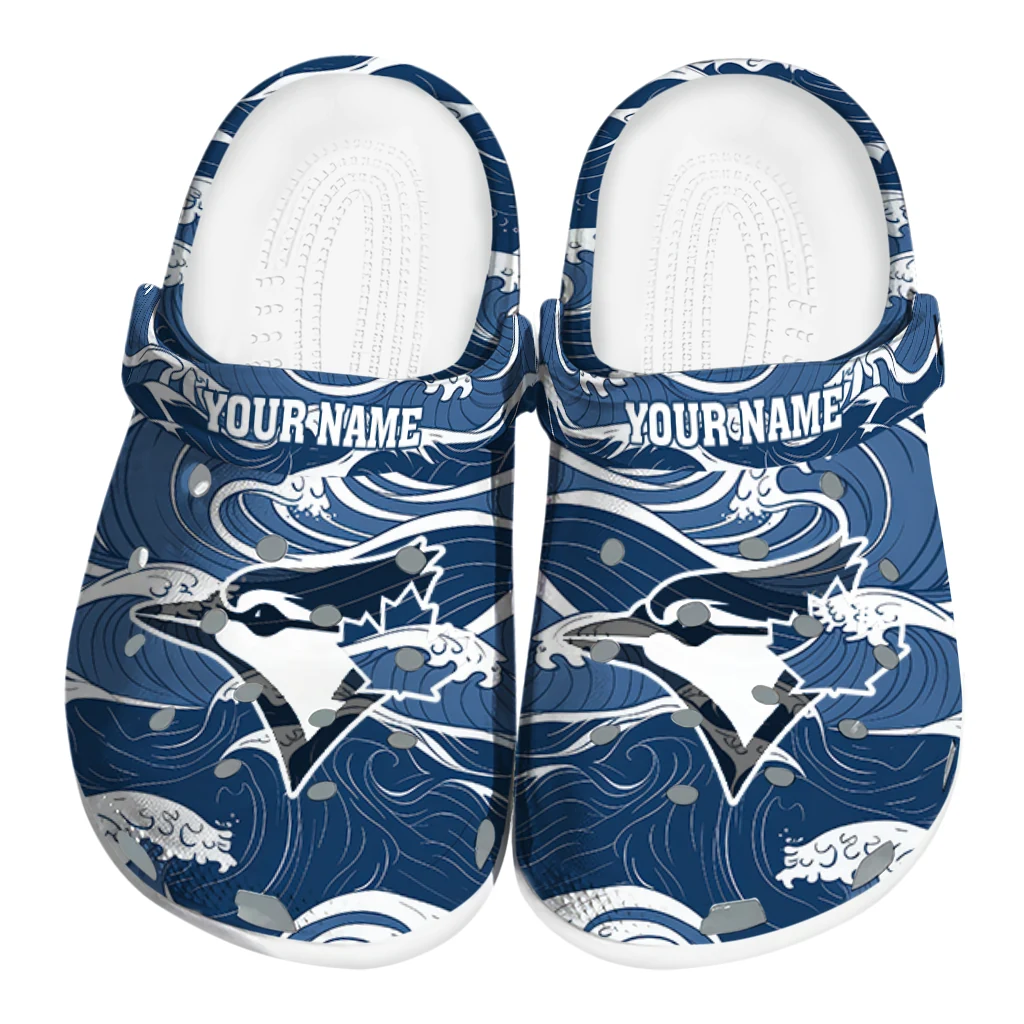 customized toronto blue jays wave flow clogs best selling customized toronto blue jays wave flow clogs best selling