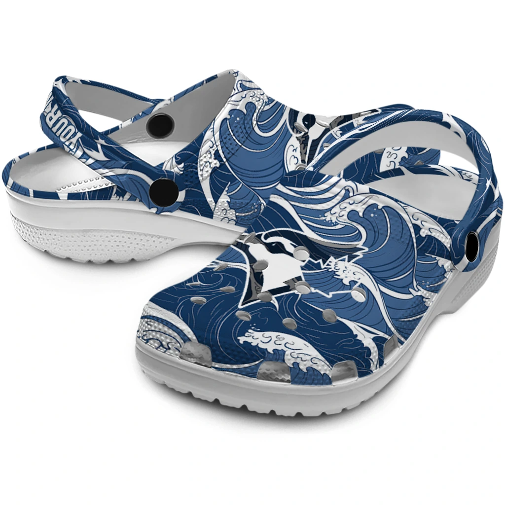 customized toronto blue jays wave flow clogs high quality customized toronto blue jays wave flow clogs high quality