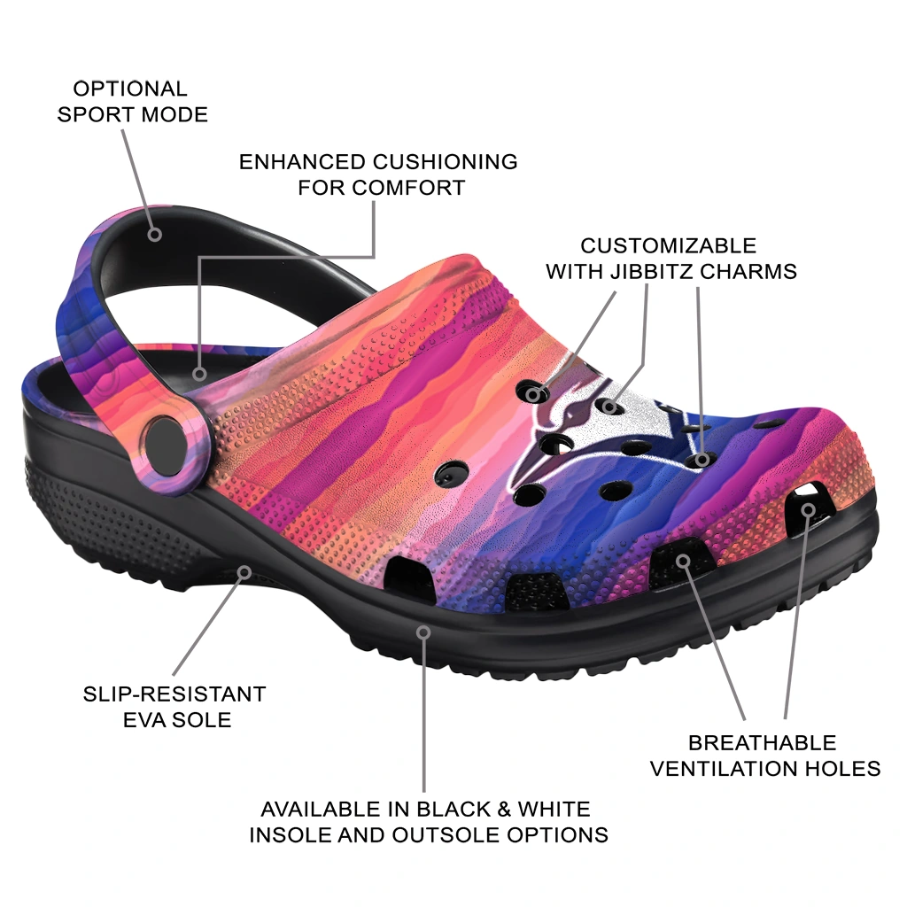 customized toronto blue jays wavy stripes clogs new arrival customized toronto blue jays wavy stripes clogs new arrival