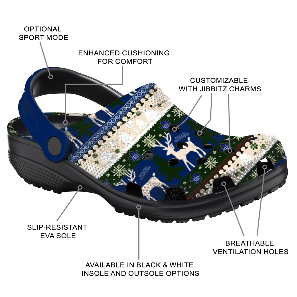 customized toronto maple leafs christmas motif clogs new arrival customized toronto maple leafs christmas motif clogs new arrival