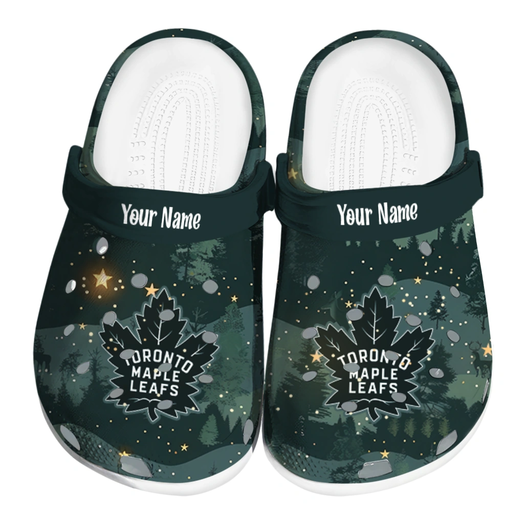 customized toronto maple leafs deer nightscape clogs best selling customized toronto maple leafs deer nightscape clogs best selling