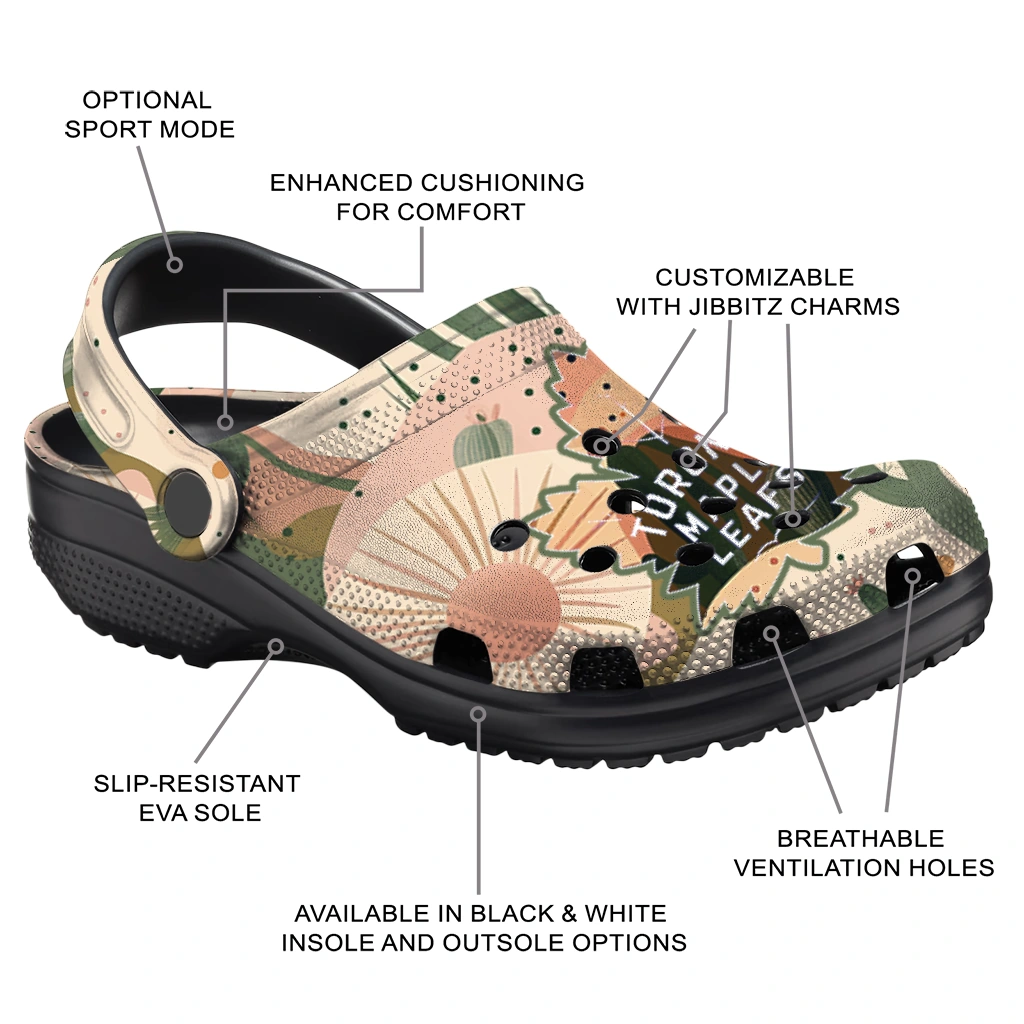 customized toronto maple leafs desert cactus pattern clogs new arrival customized toronto maple leafs desert cactus pattern clogs new arrival