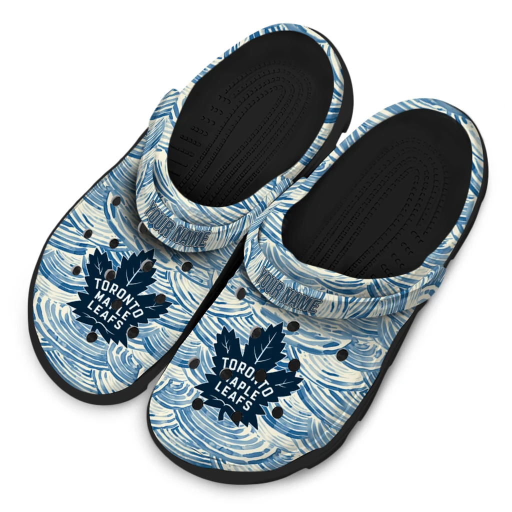 customized toronto maple leafs sea swirls clogs latest model customized toronto maple leafs sea swirls clogs latest model